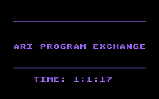 Message Display Program atari screenshot